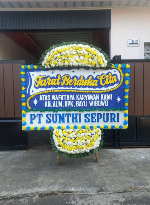 Papan Bunga Duka di Sajira